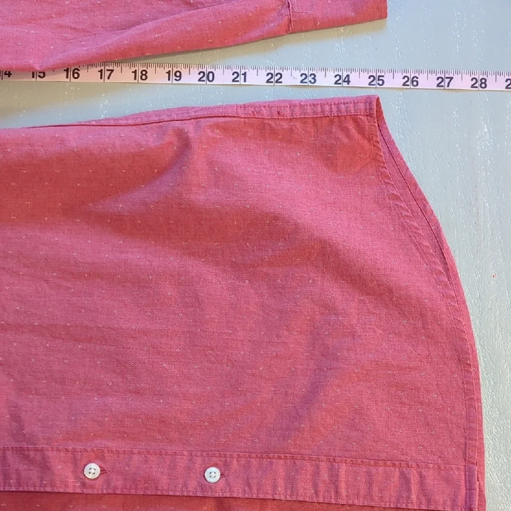 J. Crew Men's Button-Down Shirt Classic‎ Red size Medium